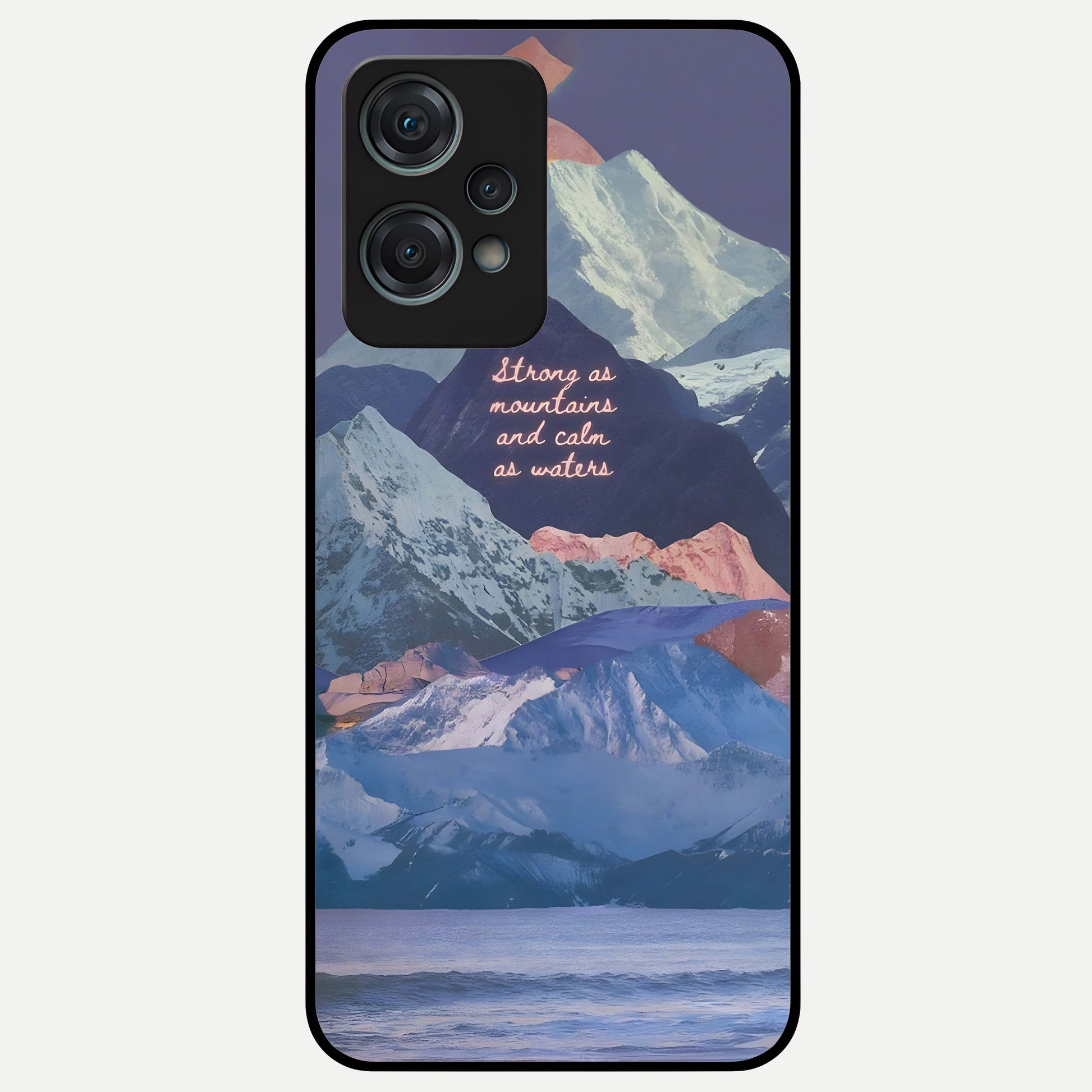  Celestial Mountain Calm Glass Case For Oneplus Nord CE2 Lite back cover – full design glossy printed glass finish