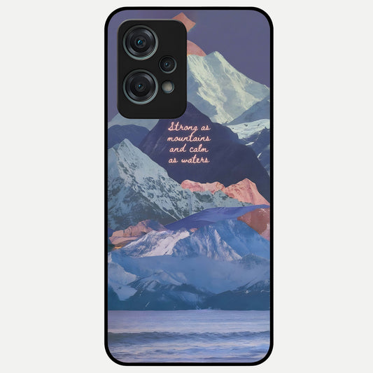  Celestial Mountain Calm Glass Case For Oneplus Nord CE2 Lite back cover – full design glossy printed glass finish