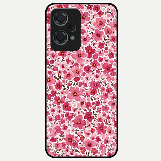  Cherry Blossom Charm Glass Case For Oneplus Nord CE2 Lite back cover – full design glossy printed glass finish