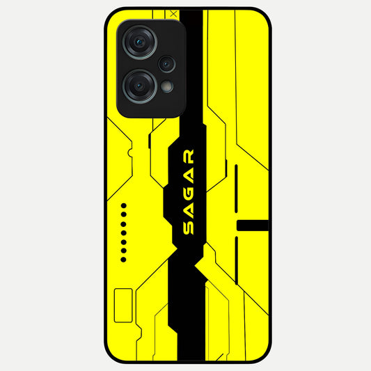 Circuit CYBERPUNK Custom Name Glass Case For Oneplus Nord CE2 Lite back cover – full design glossy printed glass finish