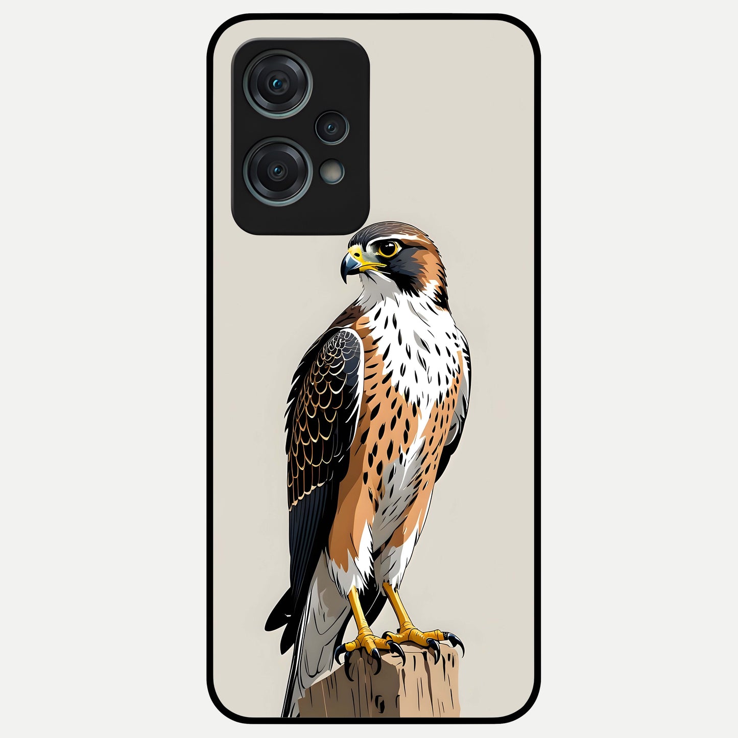  Clever Eagle Glass Case For Oneplus Nord CE2 Lite back cover – full design glossy printed glass finish