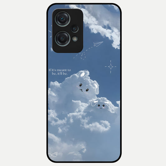  Cloud Bunny Dreams Glass Case For Oneplus Nord CE2 Lite back cover – full design glossy printed glass finish