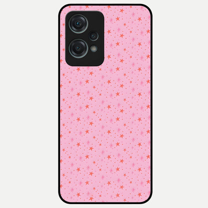  Cosmic Pink Sparkle Glass Case For Oneplus Nord CE2 Lite back cover – full design glossy printed glass finish