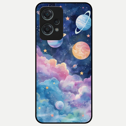 Cosmic Planet Dreams Glass Case For Oneplus Nord CE2 Lite back cover – full design glossy printed glass finish