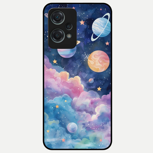  Cosmic Planet Dreams Glass Case For Oneplus Nord CE2 Lite back cover – full design glossy printed glass finish