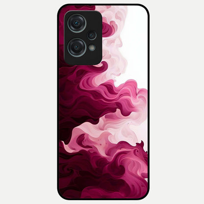  Crimson Wave Flow Glass Case For Oneplus Nord CE2 Lite back cover – full design glossy printed glass finish