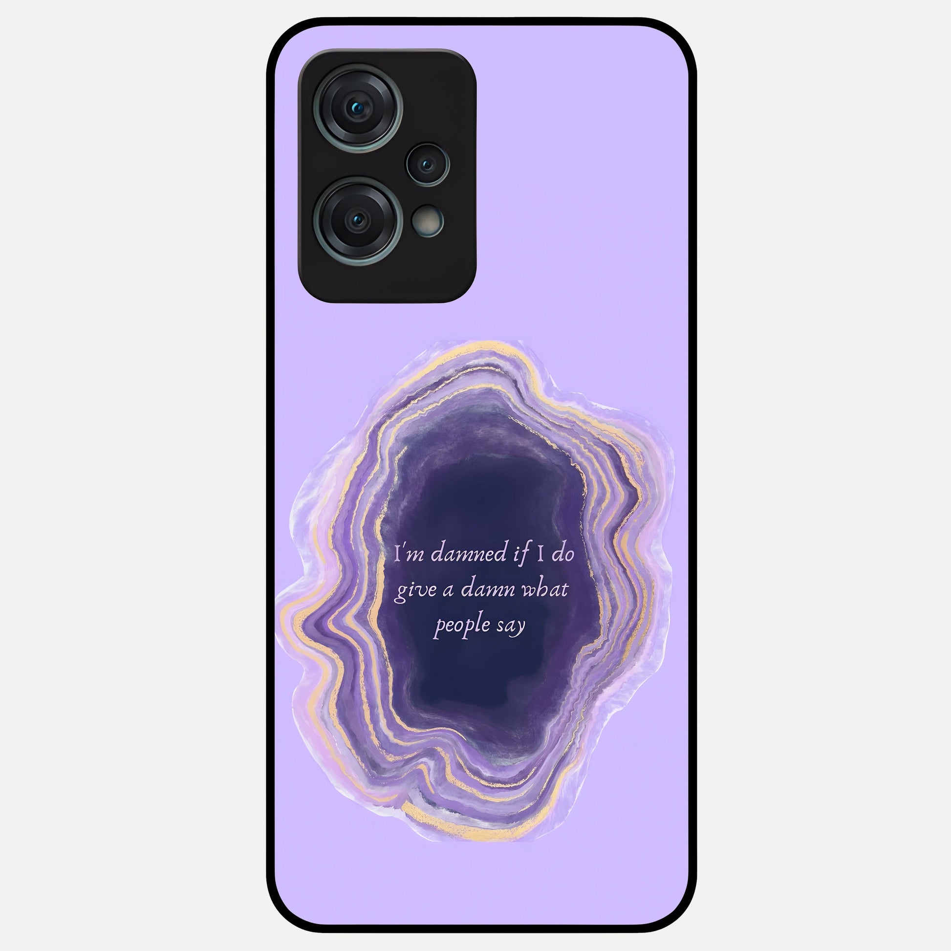  Damned People Quote Glass Case For Oneplus Nord CE2 Lite back cover – full design glossy printed glass finish