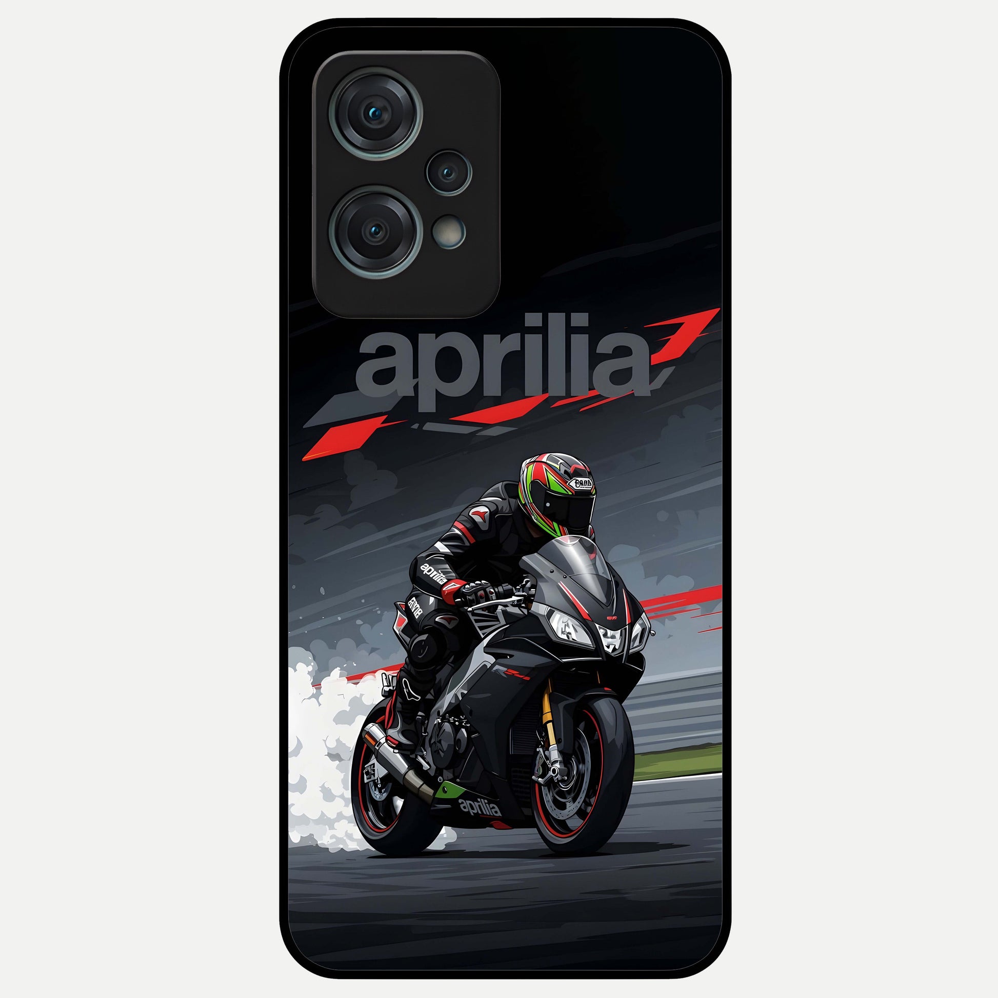  Dark Aprilla Glass Case For Oneplus Nord CE2 Lite back cover – full design glossy printed glass finish
