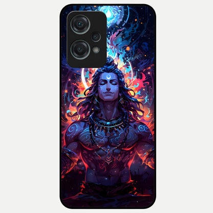  Divine Fire Shiv Glass Case For Oneplus Nord CE2 Lite back cover – full design glossy printed glass finish