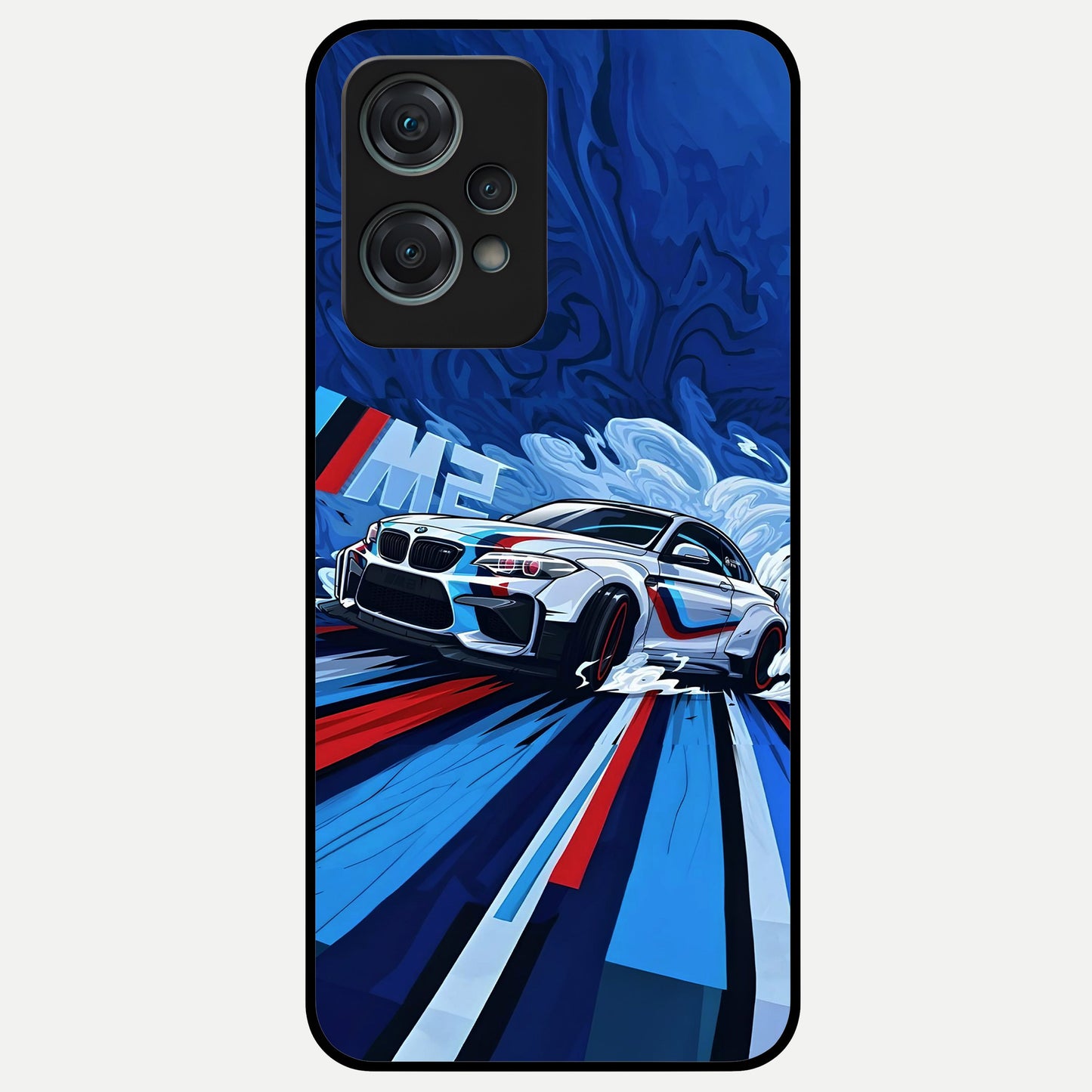  Drift Power Rush Glass Case For Oneplus Nord CE2 Lite back cover – full design glossy printed glass finish