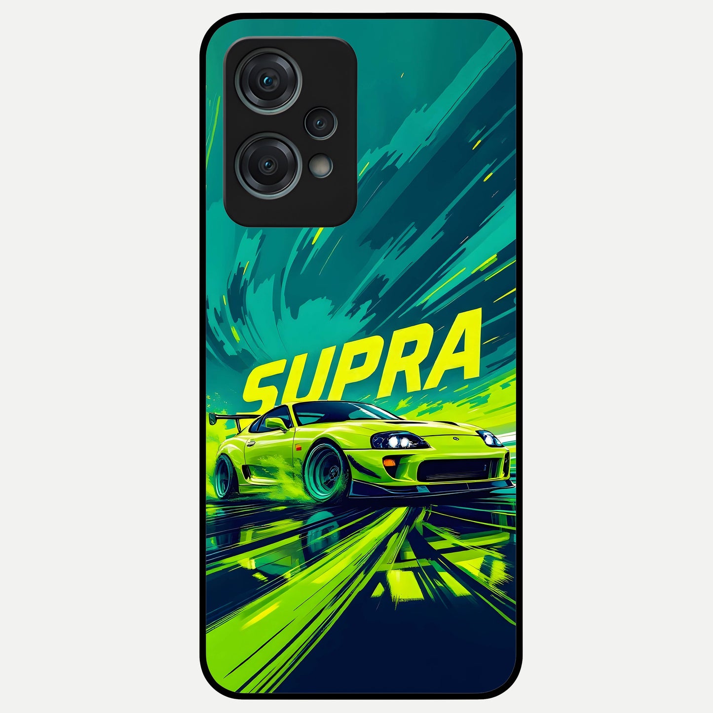  Electric Supra Thunder Glass Case For Oneplus Nord CE2 Lite back cover – full design glossy printed glass finish