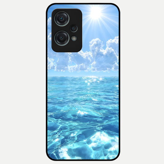  Endless Ocean Horizon Glass Case For Oneplus Nord CE2 Lite back cover – full design glossy printed glass finish