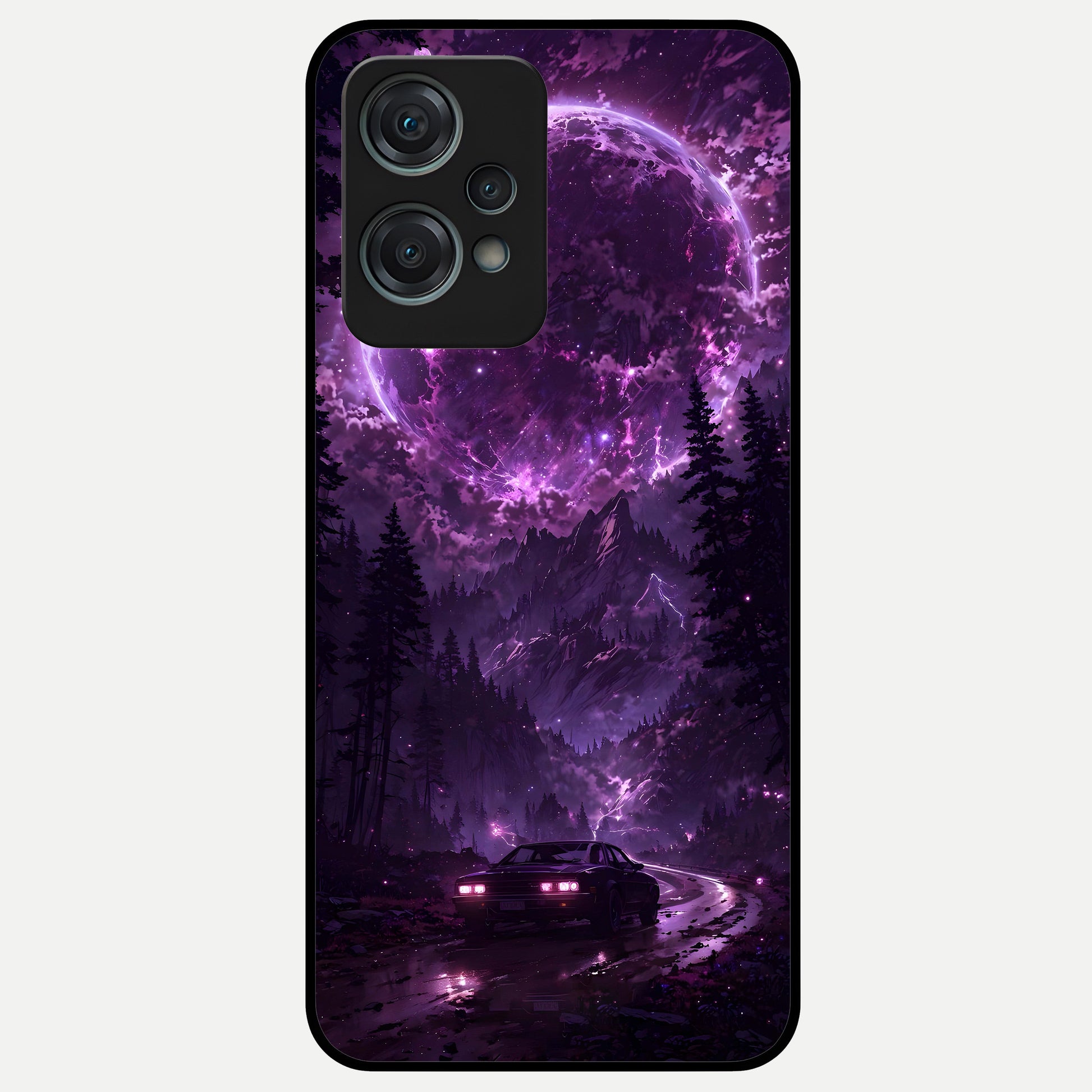  Eternal Cosmic Drive Glass Case For Oneplus Nord CE2 Lite back cover – full design glossy printed glass finish