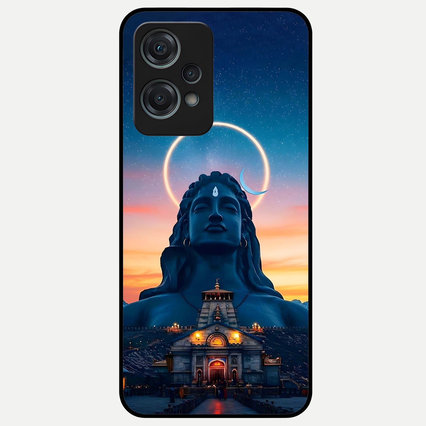  Eternal Shiva Aura Glass Case For Oneplus Nord CE2 Lite back cover – full design glossy printed glass finish