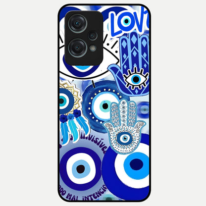  Evil Eyes Dream Glass Case For Oneplus Nord CE2 Lite back cover – full design glossy printed glass finish