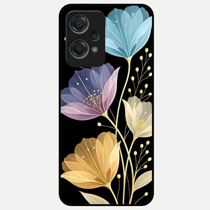  Flower Bloom Glow Glass Case For Oneplus Nord CE2 Lite back cover – full design glossy printed glass finish