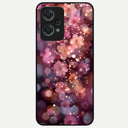  Glowing Petal Bliss Glass Case For Oneplus Nord CE2 Lite back cover – full design glossy printed glass finish
