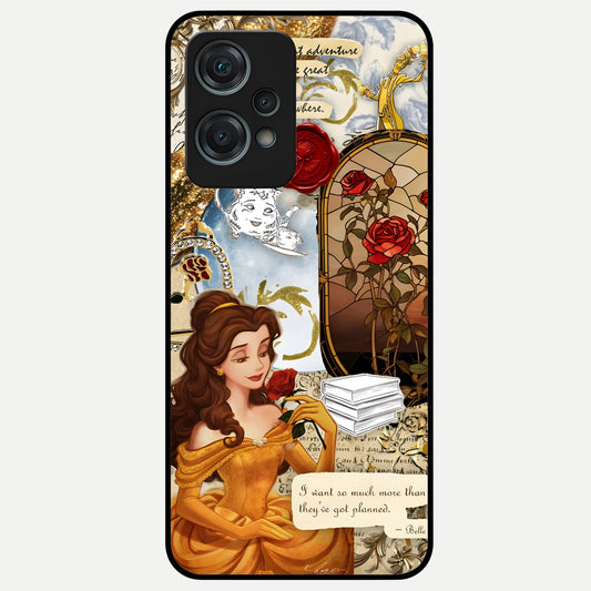  Golden Dream Belle Glass Case For Oneplus Nord CE2 Lite back cover – full design glossy printed glass finish