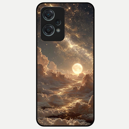  Golden Sky Dream Glass Case For Oneplus Nord CE2 Lite back cover – full design glossy printed glass finish