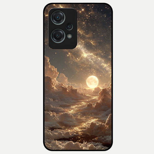  Golden Sky Dream Glass Case For Oneplus Nord CE2 Lite back cover – full design glossy printed glass finish