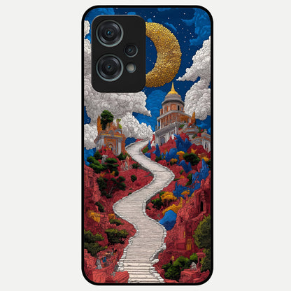  Heavenly Moon Path Glass Case For Oneplus Nord CE2 Lite back cover – full design glossy printed glass finish