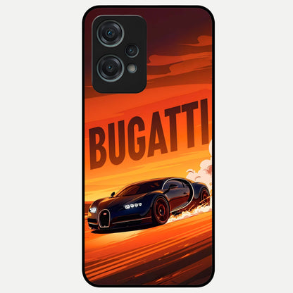  Inferno Bugatti Storm Glass Case For Oneplus Nord CE2 Lite back cover – full design glossy printed glass finish