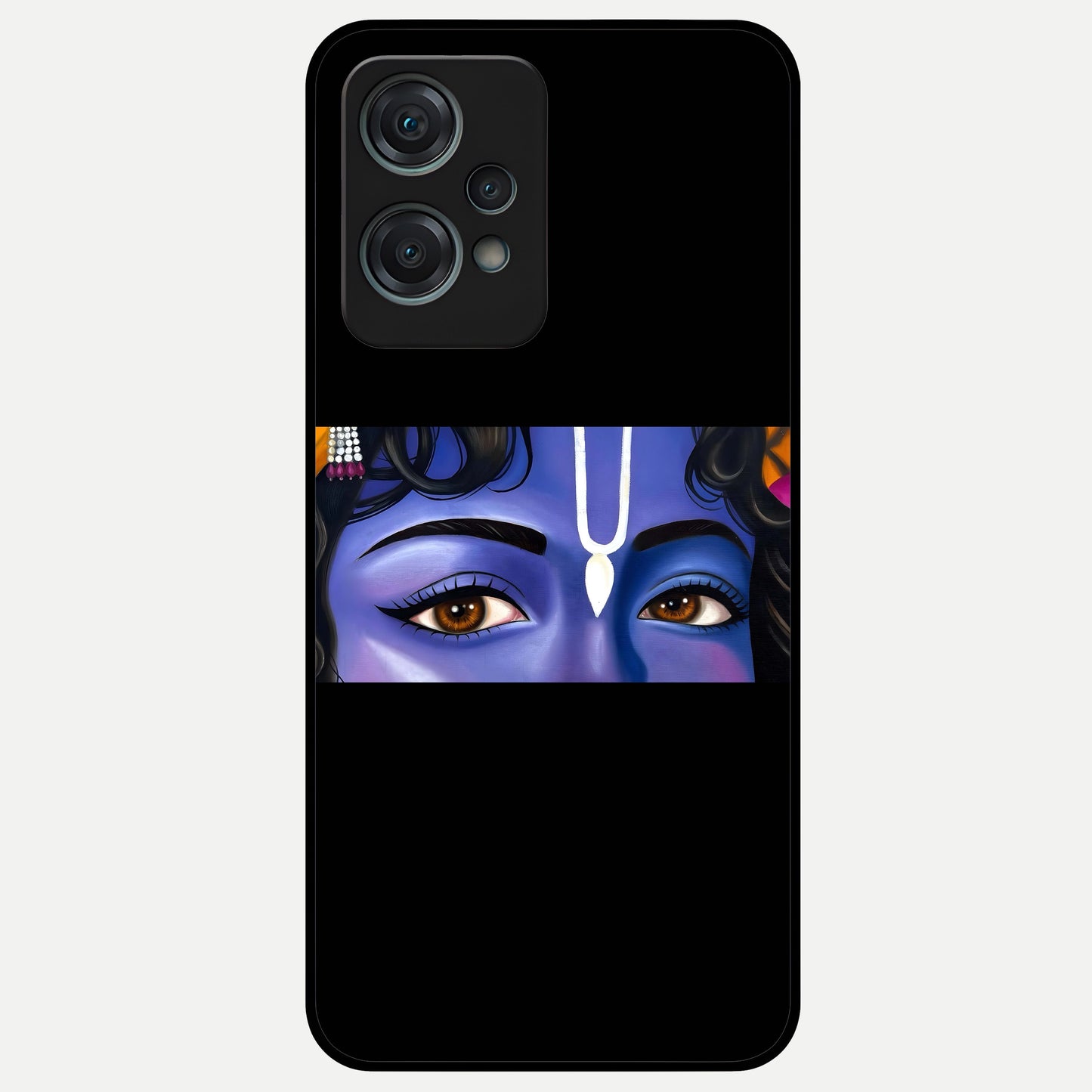  Krishna Eye Glass Case For Oneplus Nord CE2 Lite back cover – full design glossy printed glass finish