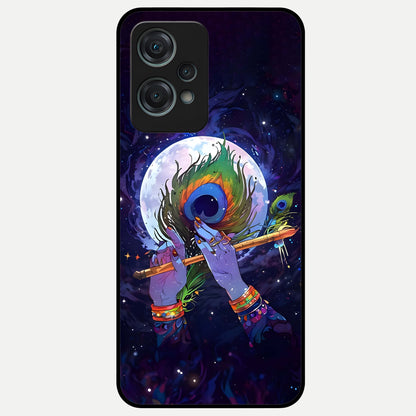  Krishna Hands Art Glass Case For Oneplus Nord CE2 Lite back cover – full design glossy printed glass finish