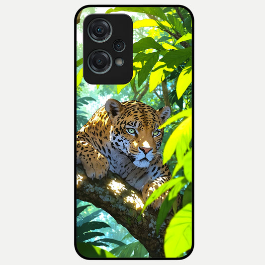  Leopard in Jungle Glass Case For Oneplus Nord CE2 Lite back cover – full design glossy printed glass finish