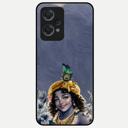  Lord Krishna Glass Case For Oneplus Nord CE2 Lite back cover – full design glossy printed glass finish