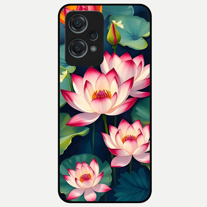  Lotus Dream Serenity Glass Case For Oneplus Nord CE2 Lite back cover – full design glossy printed glass finish
