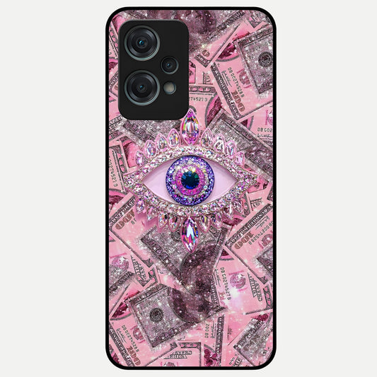  Money Eye Luxe Glass Case For Oneplus Nord CE2 Lite back cover – full design glossy printed glass finish