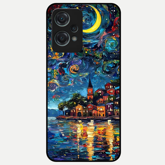  Moonlight Harbor Glow Glass Case For Oneplus Nord CE2 Lite back cover – full design glossy printed glass finish