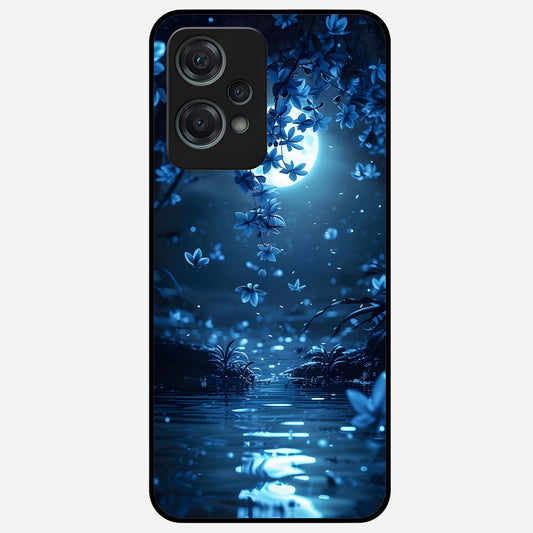  Moonlight Petal Dream Glass Case For Oneplus Nord CE2 Lite back cover – full design glossy printed glass finish