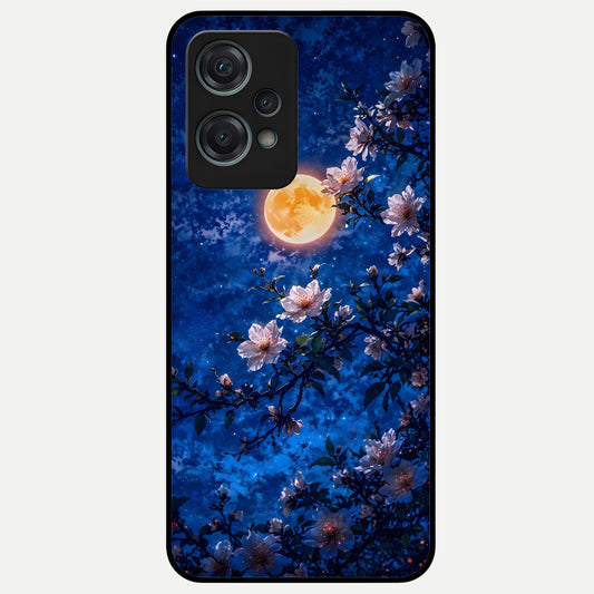  Moonlit Blossoms Night Glass Case For Oneplus Nord CE2 Lite back cover – full design glossy printed glass finish