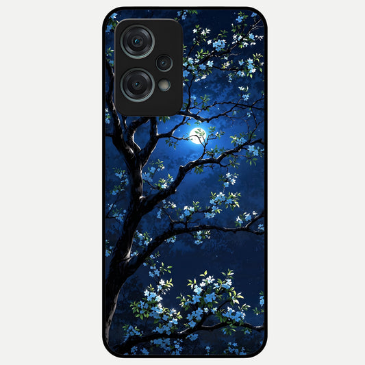  Mystic Floral Night Glass Case For Oneplus Nord CE2 Lite back cover – full design glossy printed glass finish