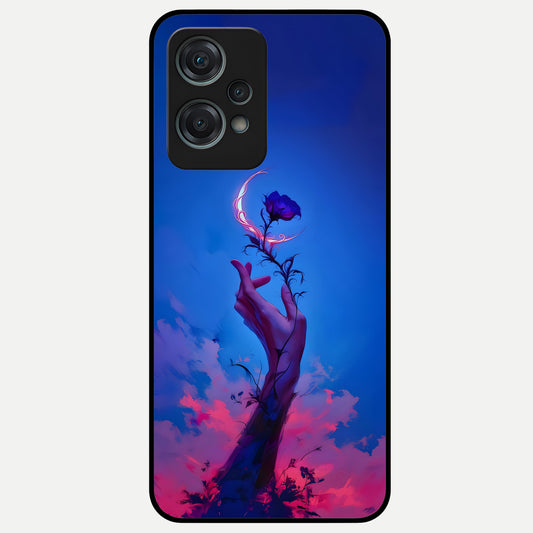  Mystic Hand Glass Case For Oneplus Nord CE2 Lite back cover – full design glossy printed glass finish