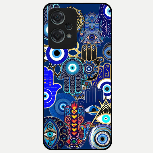  Mystic Palm Guard Glass Case For Oneplus Nord CE2 Lite back cover – full design glossy printed glass finish