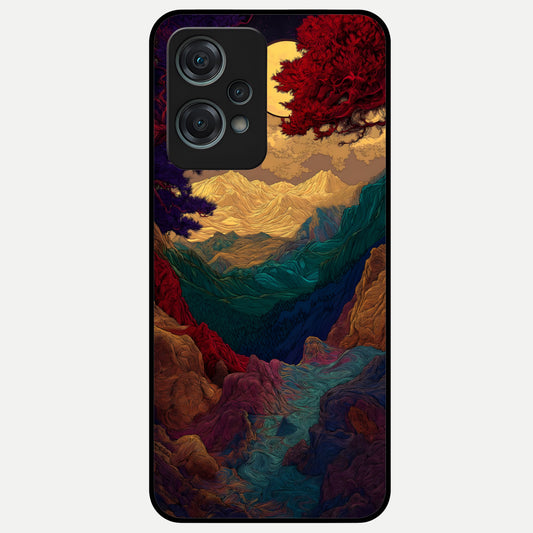  Mystic Valley Light Glass Case For Oneplus Nord CE2 Lite back cover – full design glossy printed glass finish