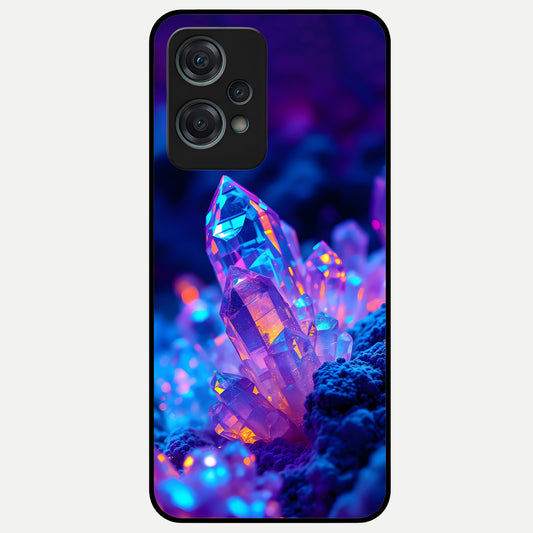  Neon Aura Shards Glass Case For Oneplus Nord CE2 Lite back cover – full design glossy printed glass finish