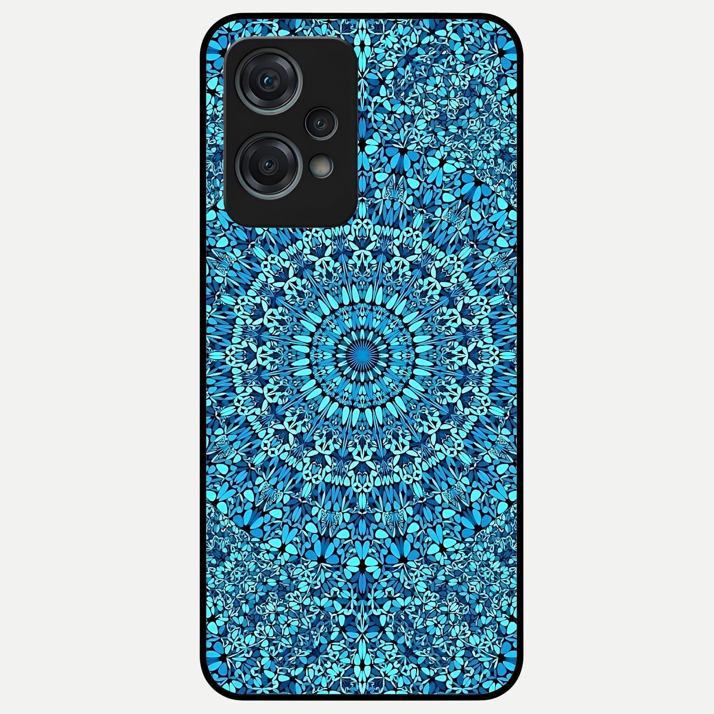  Ocean Bloom Mandala Glass Case For Oneplus Nord CE2 Lite back cover – full design glossy printed glass finish
