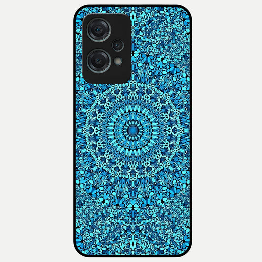  Ocean Bloom Mandala Glass Case For Oneplus Nord CE2 Lite back cover – full design glossy printed glass finish