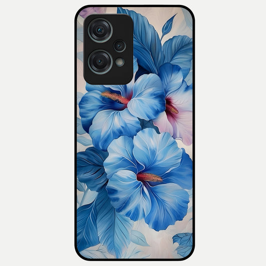  Ocean Hibiscus Grace Glass Case For Oneplus Nord CE2 Lite back cover – full design glossy printed glass finish