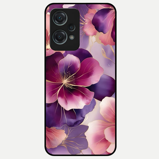  Pink Bouquet Florals Glass Case For Oneplus Nord CE2 Lite back cover – full design glossy printed glass finish