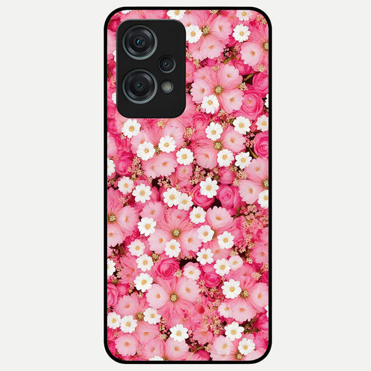  Pink Daisy Bliss Glass Case For Oneplus Nord CE2 Lite back cover – full design glossy printed glass finish