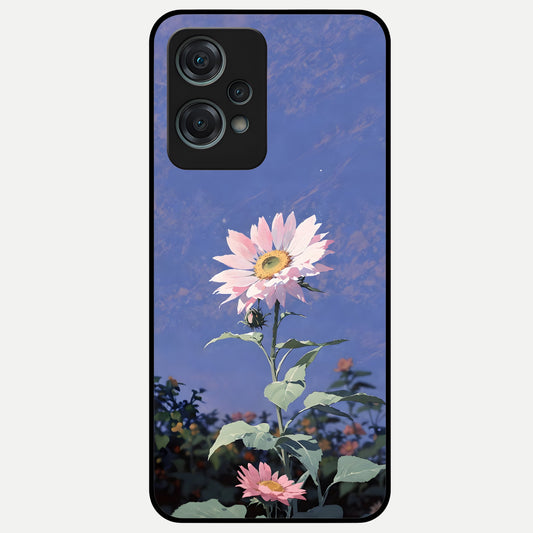  Pink Shells Outline Glass Case For Oneplus Nord CE2 Lite back cover – full design glossy printed glass finish