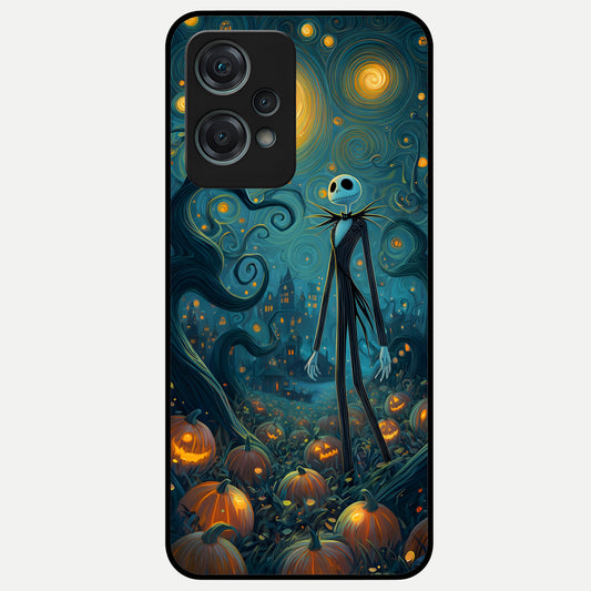  Pumpkin Moon Night Glass Case For Oneplus Nord CE2 Lite back cover – full design glossy printed glass finish