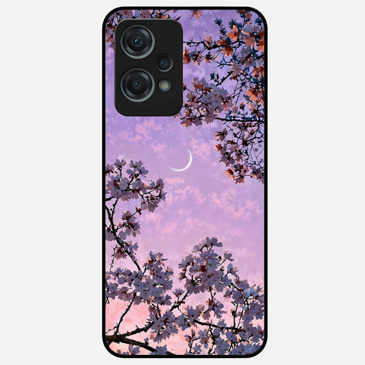  Purple Serenity Moon Glass Case For Oneplus Nord CE2 Lite back cover – full design glossy printed glass finish