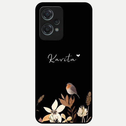  Quiet Garden Tune Custom Name Glass Case For Oneplus Nord CE2 Lite back cover – full design glossy printed glass finish