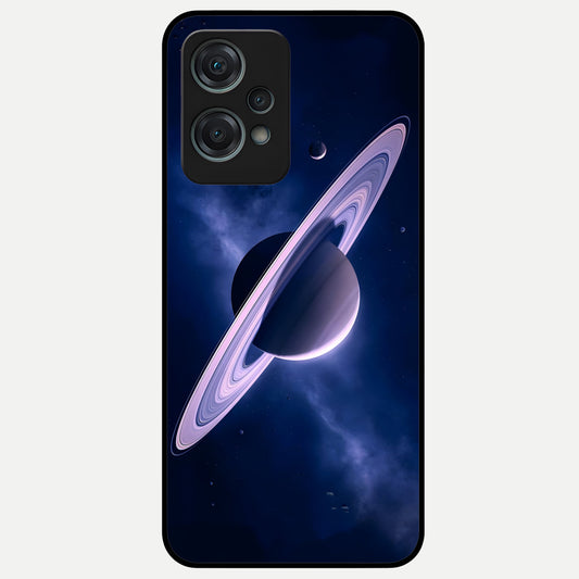  Saturn Ring Mystique Glass Case For Oneplus Nord CE2 Lite back cover – full design glossy printed glass finish
